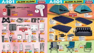 SATIŞTA A101 YENİ İNDİRİM KATALOĞU BU HAFTA 30 NİSAN 2026 || A101 Aldın Aldın aktüel afişi yeni indirimleri neler A101de bu hafta broşürü ile IPL epilasyon cihazı, kamp çadırı, yüz temizleme cihazı, para sayma makinesi, ankastre seti, ayak masaj aleti raflarda