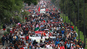 Dünya Kupası açılış maçı öncesi Mexico Cityde protestolar gündemde