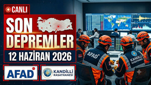 SON DEPREMLER LİSTESİ 12 HAZİRAN 2026: Az önce deprem mi oldu, nerede oldu Kandilli ve AFAD son depremler ekranı