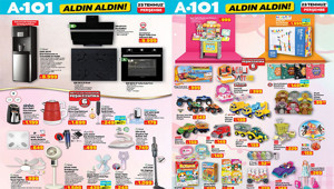 A101 AFİŞİ BU HAFTA İNDİRİMLERİ 23 TEMMUZ 2026 || A101 Aldın Aldın aktüel kataloğu yeni neler var A101 broşürü ile elektrikli araç, çantalı retro pikap, makyaj organizeri, su sebili, Magly 101 parça parkur oyunu geliyor