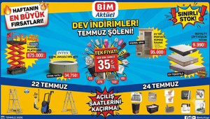 EVE TESLİM SATIŞTA BİM AKTÜEL 21-22-24 TEMMUZ 2026 KATALOĞU İNDİRİM BROŞÜRÜ || Bu Hafta BİM’de Neler Var (Tam Fiyat Listesi) Bim afişi Şişme Jakuzili Spa Seti Getiriyor
