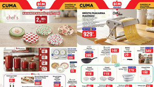 BİMDE BU CUMA İNDİRİMLİ ÜRÜNLER BİM AKTÜEL 7 AĞUSTOS 2026 KATALOĞU - KEŞFETLİK TAM LİSTE || Bimde bu hafta neler var Bim broşürü Erişte Makarna Makinesi, Kışlık Kavanoz Kapağı Getiriyor