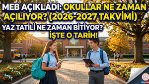 YENİ DÖNEM OKULLARIN AÇILIŞ TARİHİ VE MEB ÇALIŞMA TAKVİMİ 2026 - 2027 (Geri Sayım-Okulun İlk Günü Sayacı) || Okullar bu Pazartesi günü mü açılacak 2026 Okulların açılmasına kaç gün kaldı Yaz Tatili Ne Zaman, Hangi Gün Bitiyor 2026-2027 MEB Ara Tatil, Sömestr, Yaz Tatili Tarihleri