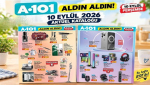 A101 AKTÜEL 10 EYLÜL 2026 - BU HAFTANIN YENİLERİ || A101 Aldın Aldın kataloğu Perşembe ürünleri neler A101 bu hafta afişi ile buharlı temizleyici, halı ve koltuk yıkama makinesi, yumurta pişirici, cam temizleme robotu geliyor