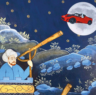 Ay’a bak Tesla’yı gör