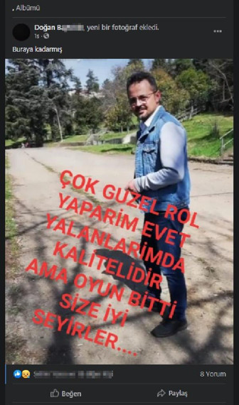 Zonguldakta dehşet Paylaştığı fotoğraf herkesi şoke etti