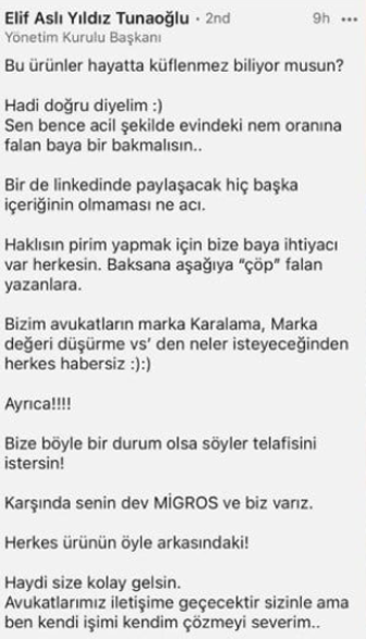 Küflü çikolata tartışması... Patiswissin CEOsu Elif Aslı Yıldız Tunaoğlunun tüketiciye cevabı büyük tepki çekti