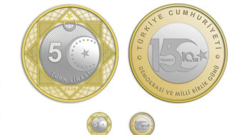 15 Temmuz'un 10'uncu yılına özel 5 lira hatıra para basıldı