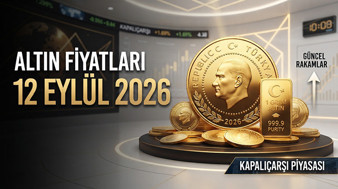 Son Dakika 12 Eylül 2026 Altın Fiyatları Canlı Takip Ekranı : Gram, Çeyrek ve Yarım Altın Ne Kadar? Güncel Rakamlar