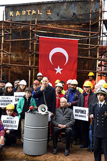Kumbarasındaki 103 lirasını Kartal istimbotu için bağışladı