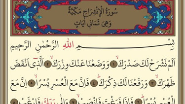 İnşirah Suresi Okunuşu - Türkçe Anlamı ve Meali, Arapça yazılışı, Faziletleri ve Tefsiri (Diyanet)
