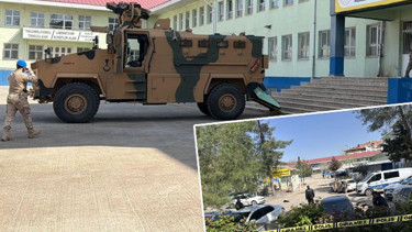 Şanlıurfa Siverekte silahlı saldırı: Okula giren saldırgan rastgele ateş açtı Bölgeden görüntüler