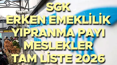 SGK YIPRANMA PAYI MESLEKLER TAM LİSTESİ 2026 || SGK yıpranma payı olan meslekler neler, erken emeklilik hangi meslekleri kapsıyor Yıpranma nedeniyle erken emeklilik nasıl hesaplanır, şartları neler