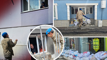 Tüm ilçede teyakkuza geçildi Mahalleler tahliye edildi, kum torbaları ile bariyer oluşturuldu
