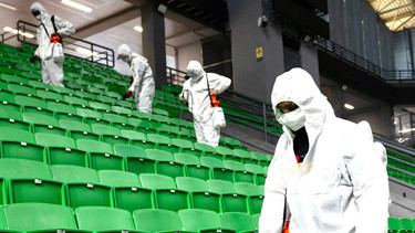 Panathinaikos Final Fourun ardından OAKAyı dezenfekte etti