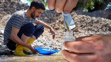 Ankaranın derelerinde altın toplamak için geliyorlar: 30 gram altını tek seferde bulabilirsiniz