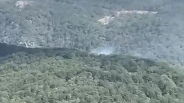 Balıkesirde orman yangını Havadan ve karadan müdahale
