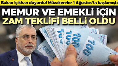 Son dakika... Memur ve memur emeklisi için zam teklifi belli oldu