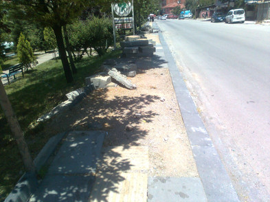 Tabelada spor alanı gerçekte (oto) park alanı