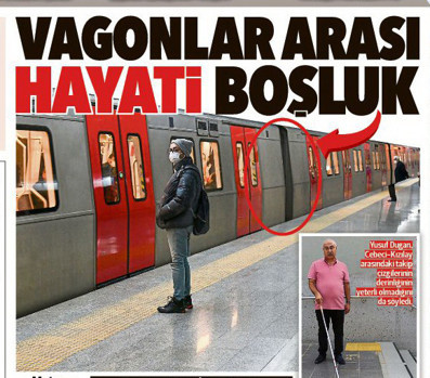 Görme engelliye Ankaray refakati