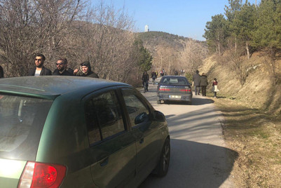 Öğrenciler kaza atlatıyor