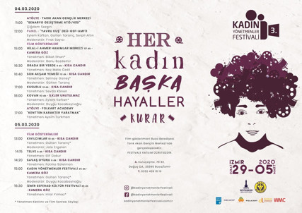 3. Kadın Yönetmenler Film Festivali Programı belli oldu