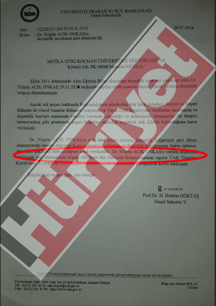 Sahte doçentlik aldığı belirlenen akademisyen: Bana komplo kuruldu