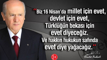 Bahçeli hayır mı diyecek MHPden açıklama geldi