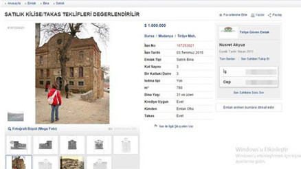 Aziz Yuhanna Kilisesi 1 milyon dolara satılıyor