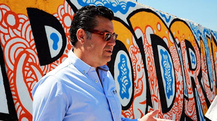 Bodrum duvarları grafitiyle renklendi