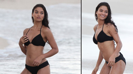 Shanina Shayk çekimde