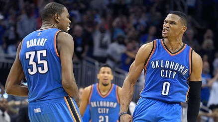 Oklahomada Westbrook-Durant ikilisi 91 sayı attı