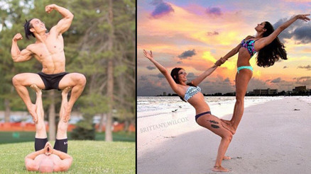 Hem yoga hem de akrobasi