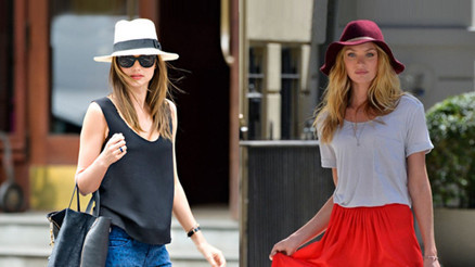 Birbirinden farklı stilde şapkalar