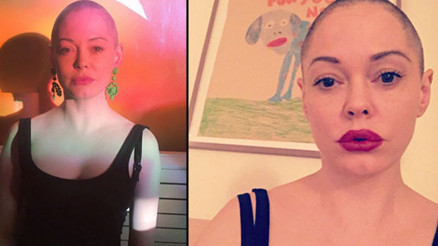 Rose McGowan sonunda saçlarını kazıttı