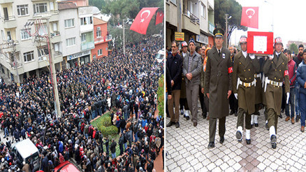 Turgutlu şehidini uğurladı
