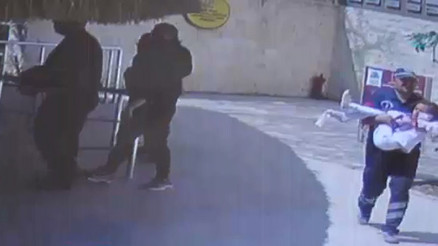 Kaplan saldırısı sonrası yaşanan panik anları kamerada