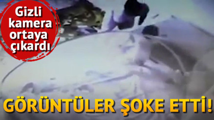 Bakıcı şiddeti kameraya yansıdı