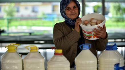 Kadın Üretici Pazarında 8 Mart mesaisi