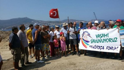 Çevrecilerden Koline hayır yürüyüşü