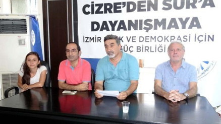 İzmirden Cizreden Sura Dayanışma Kampanyasına destek