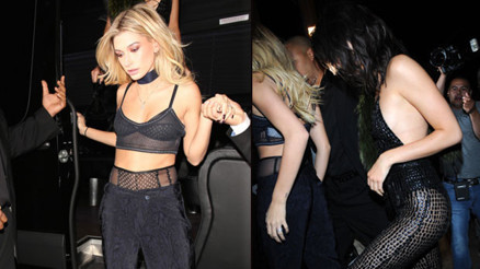 Yüzlerinden düşen bir parça partiye gittiler