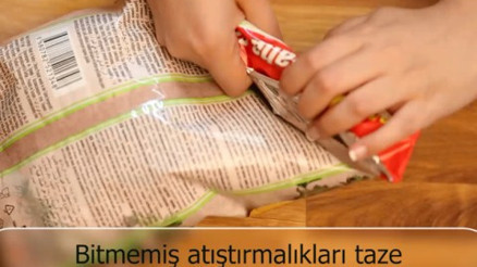 Bitmemiş atıştırmalıkları taze tutmanın en kolay yolu
