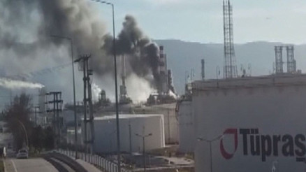 Tüpraşta yangın çıktı