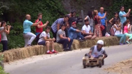 Geleneksel tahta araba yarışında şampiyonlar belli oldu