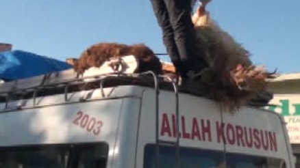 ARAÇ HAREKET EDİNCE ASILI KALDI