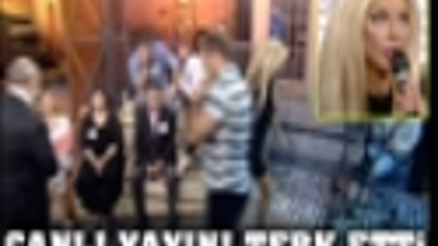 CANLI YAYINI TERK ETTİ