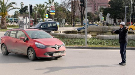 Samsunda sahte plaka denetlemesi