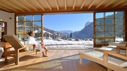 Dolomit Alplerinde Spa macerası Dolomit Alplerinde Spa macerası
