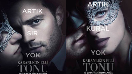 Karanlığın Elli Tonunun afişleri yayınlandı